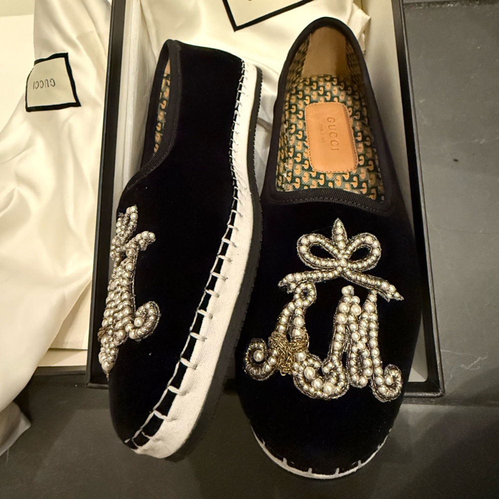Gucci Velluto Marmara Velvet Mules